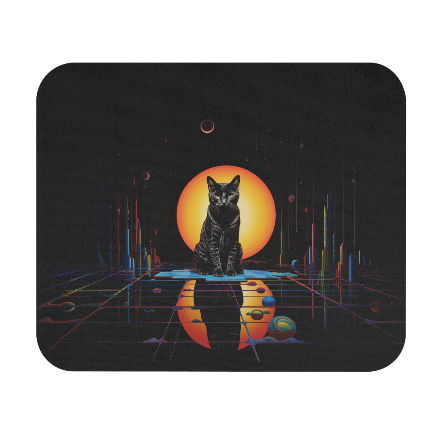 Midnight Cat Power - Mouse Pad (Rectangle)